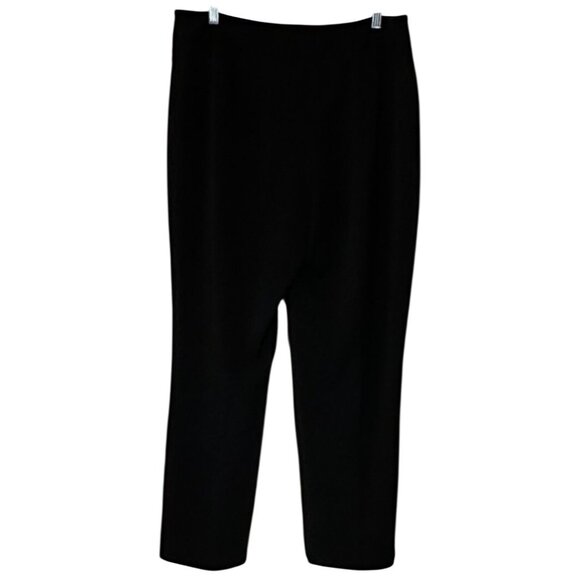 Rafaella Black High-Rise Dress Pants Polyester Rayon Blend Women's Size 14-READ - Picture 1 of 14